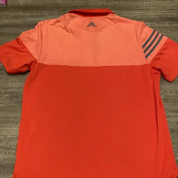 Adidas Men's Heathered 3-Stripes Colorblock Polo - Picture 6 of 9